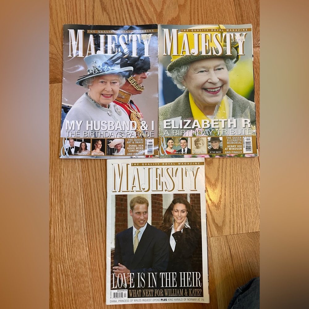 Lot Of 3 Majesty Magazines Incl: Vol 28 No 5 Feb ‘07 UK Prince William and Kate
